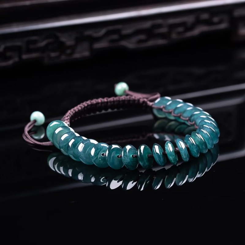 Jewelry & Watches Bench - Pulseira de Contas Abacus de Esmeralda