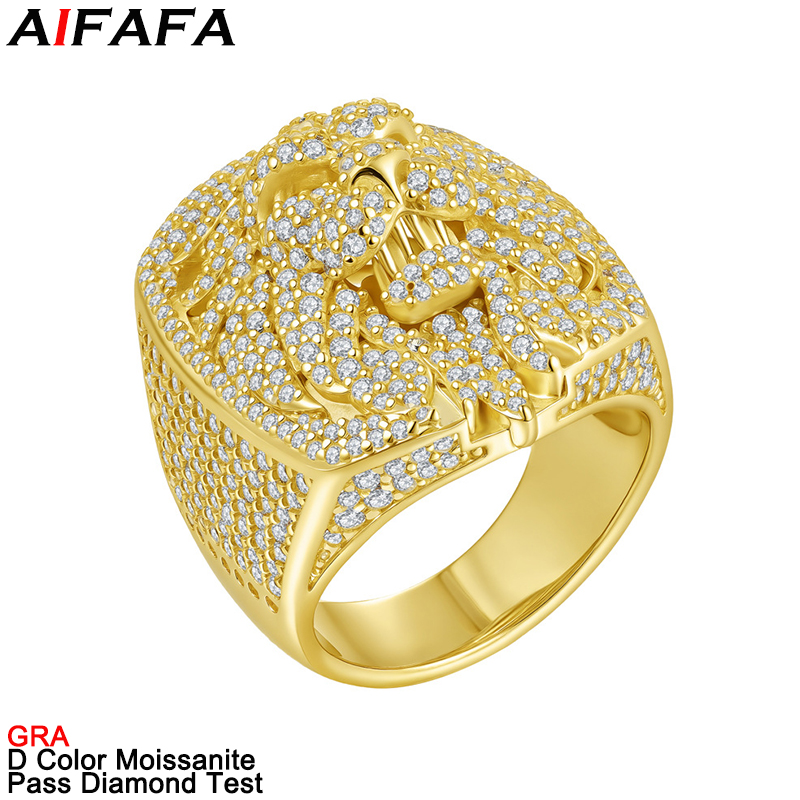 Moissanite Ring - Anéis de Diamante Moissanite Cor D,