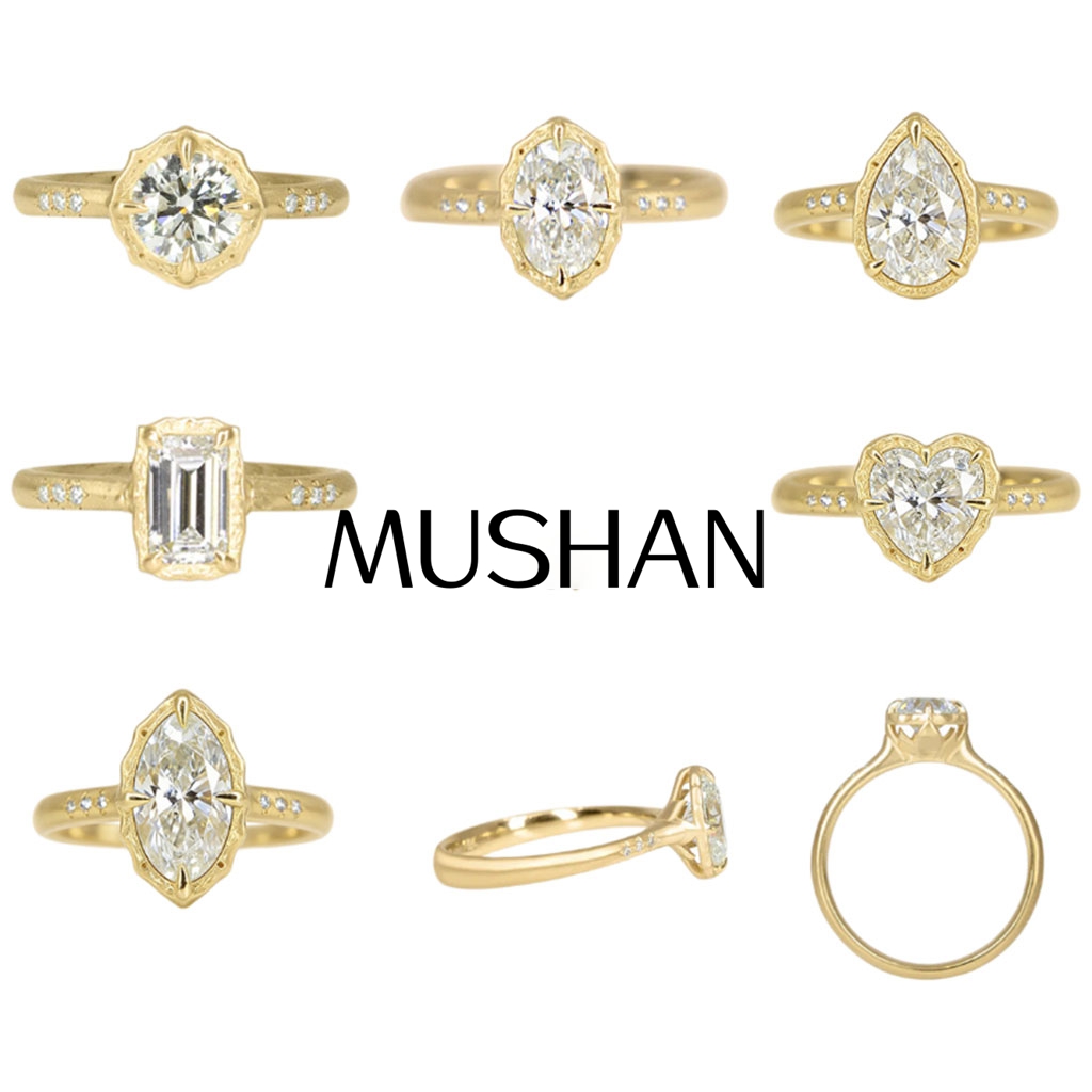 Moissanite Ring - Anel de Prata Esterlina 925 MUSHAN