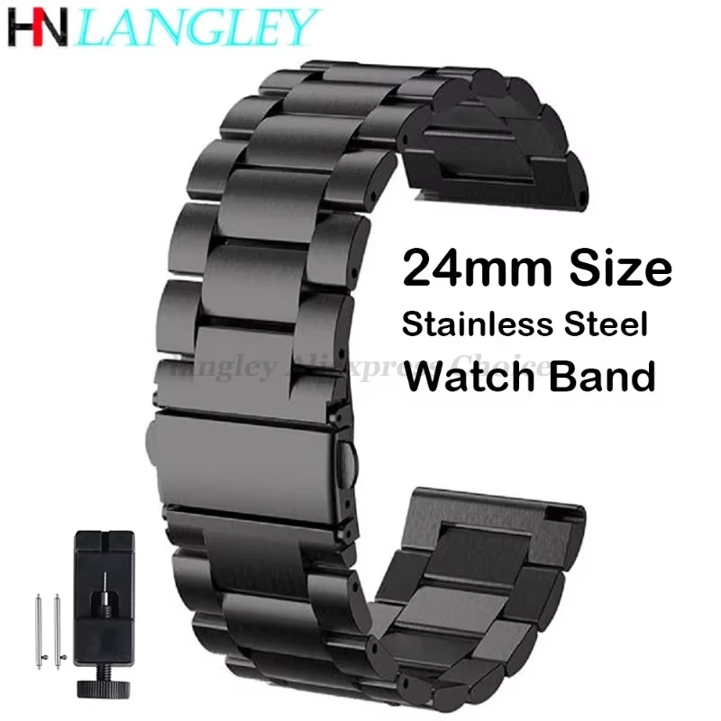 Watches & Jewelry Repair Center New York - Pulseiras de relógio de metal 24mm