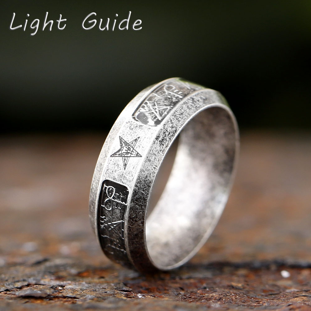 Mens Signet Ring - Anel Vintage 2024 com Símbolo de