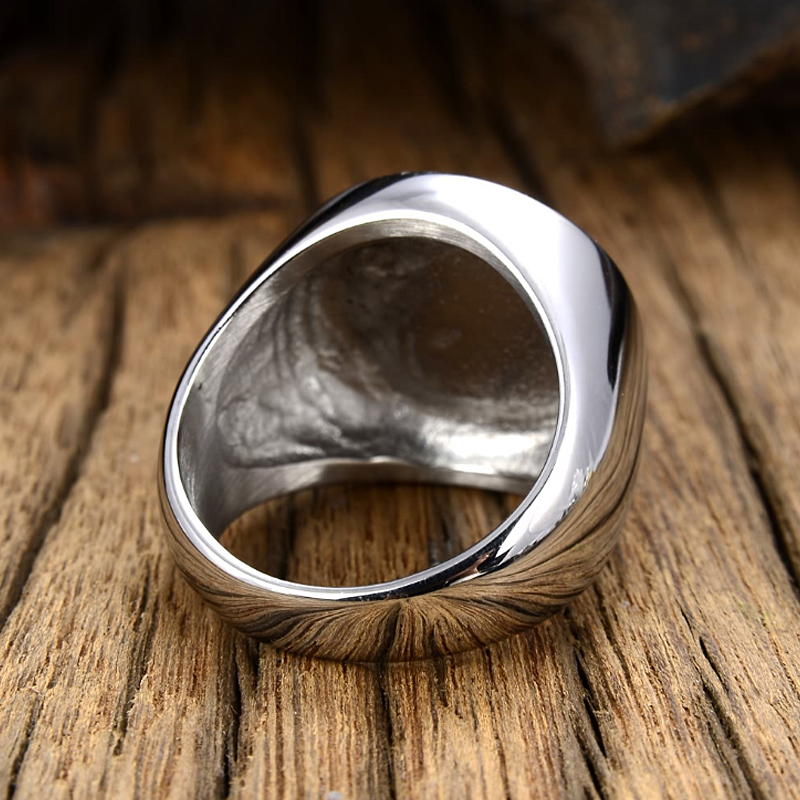 Clássico árvore do anel do sig - Mens Signet Ring avaliação e preço