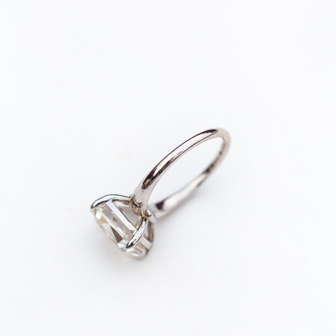 Anel Solitário de Moissanite c - Moissanite Ring avaliação e preço