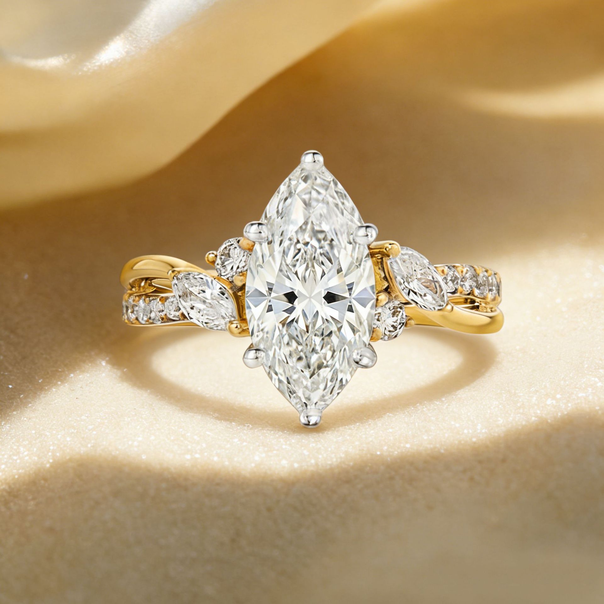 Anel de Prata Esterlina 925 MU - Moissanite Ring avaliação e preço