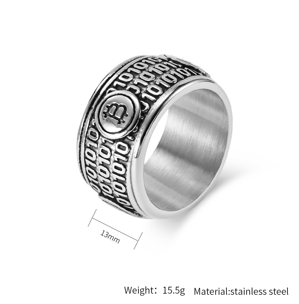 Punk rock titânio aço sistema  - Mens Signet Ring avaliação e preço