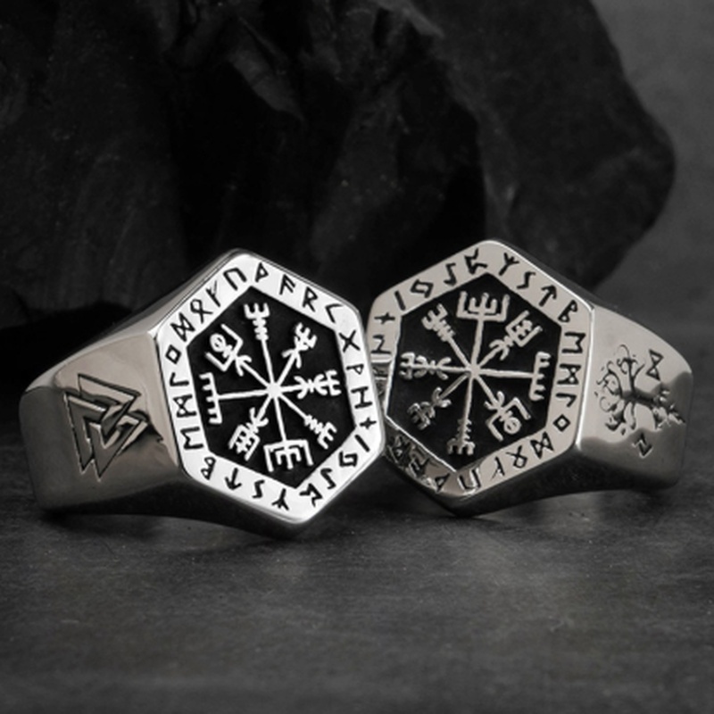 Vintage viking rune signet sca - Mens Signet Ring avaliação e preço