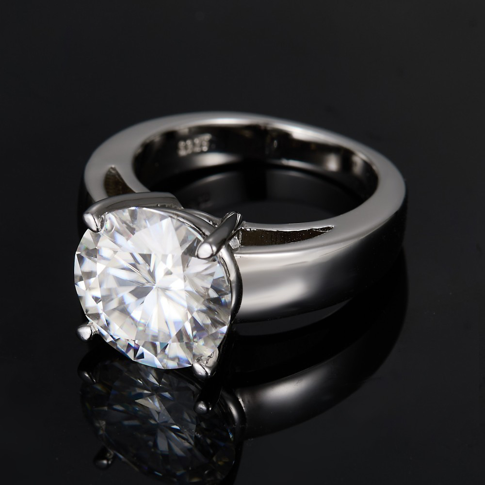 2 quilates d cor moissanite di - Moissanite Ring avaliação e preço