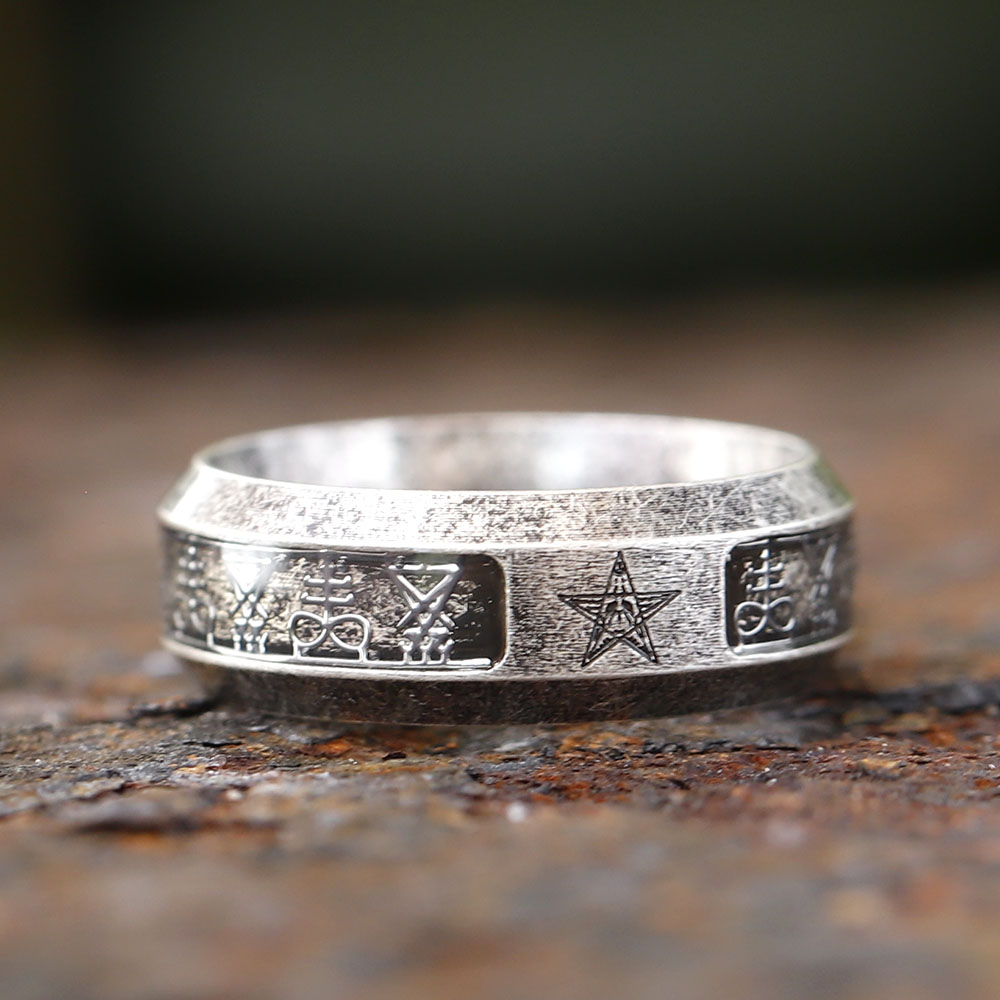 Anel Vintage 2024 com Símbolo  - Mens Signet Ring avaliação e preço
