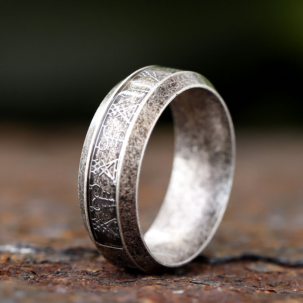 Anel Vintage 2024 com Símbolo  - Mens Signet Ring avaliação e preço