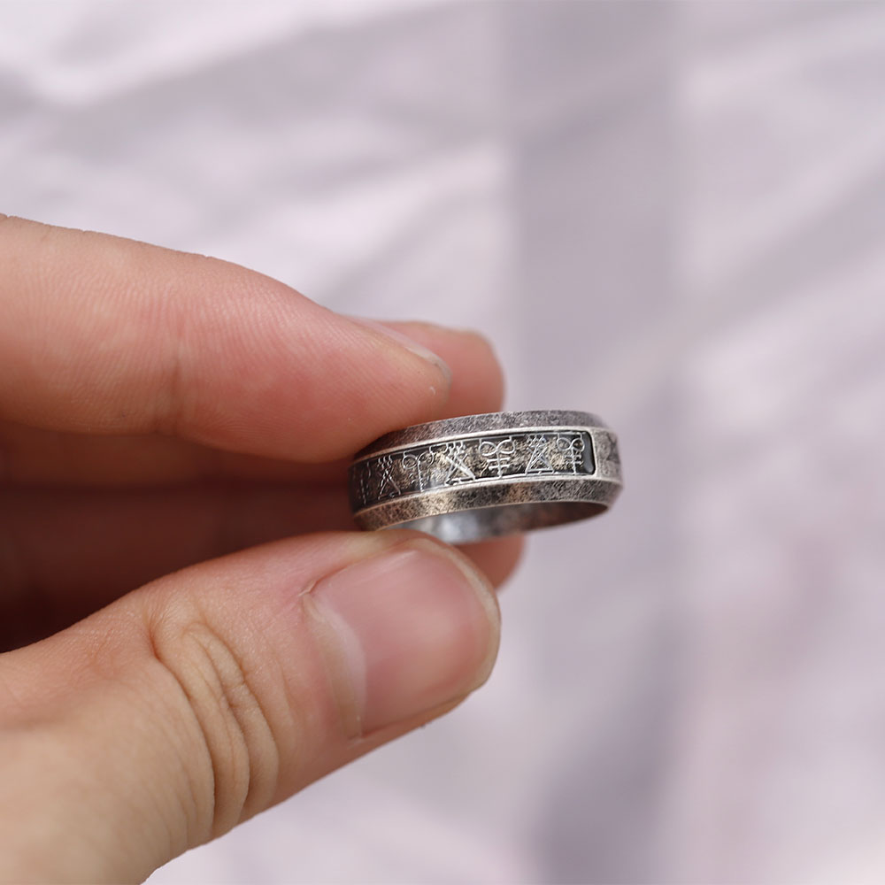 Anel Vintage 2024 com Símbolo  - Mens Signet Ring avaliação e preço
