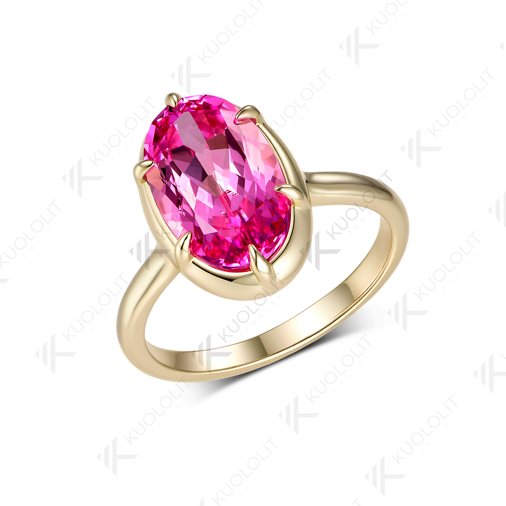 Anel personalizado com safira  - Moissanite Ring avaliação e preço